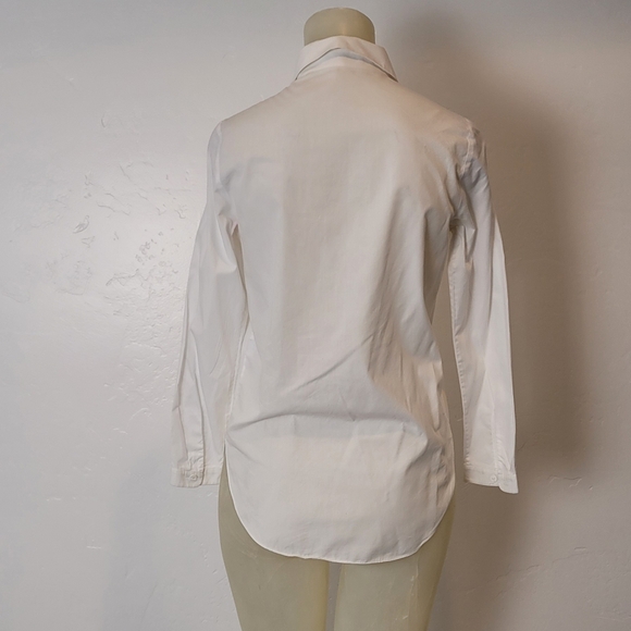 CARVEN Cutout-Front Poplin Blouse - Picture 6 of 7